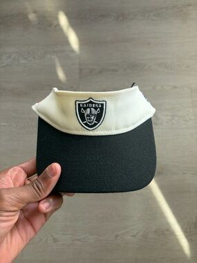 Raiders Black and White Visor NFL